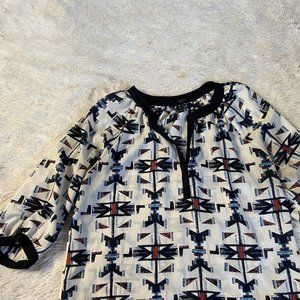 AQUA aztec style blouse